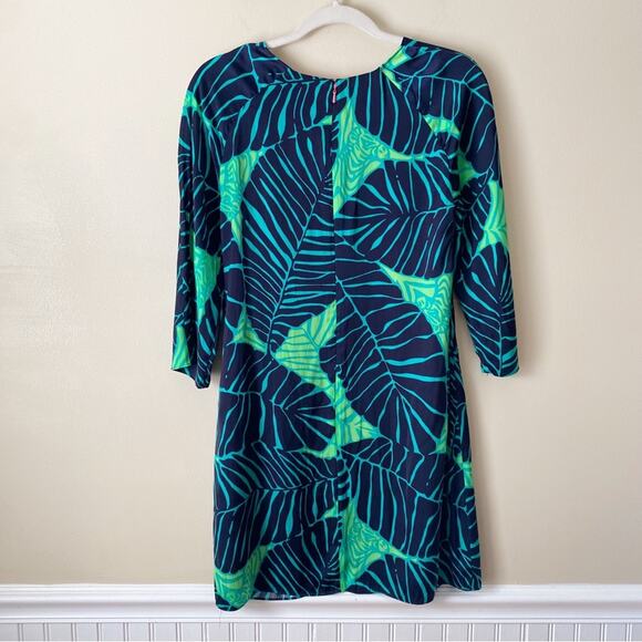 Lilly Pulitzer | Carol Mini Shift Dress Under the Palms Tropical Green Size 4 - Picture 4 of 7